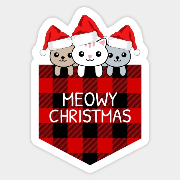 Christmas Cats Sticker by MONMON-75